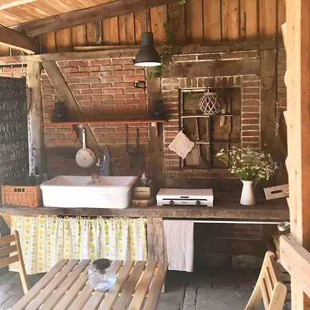 Tatil Evi Zauberhaftes Tiny House Mit Kamin An Der Elbe