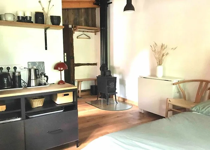 Zauberhaftes Tiny House Mit Kamin An Der Elbe Hittbergen