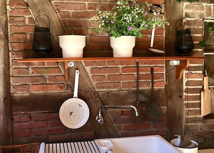 Zauberhaftes Tiny House Mit Kamin An Der Elbe *